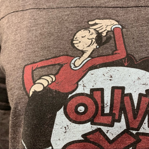 Women’s Junk Food Olive Oyl Popeye T-Shirt - Picture 3 of 13